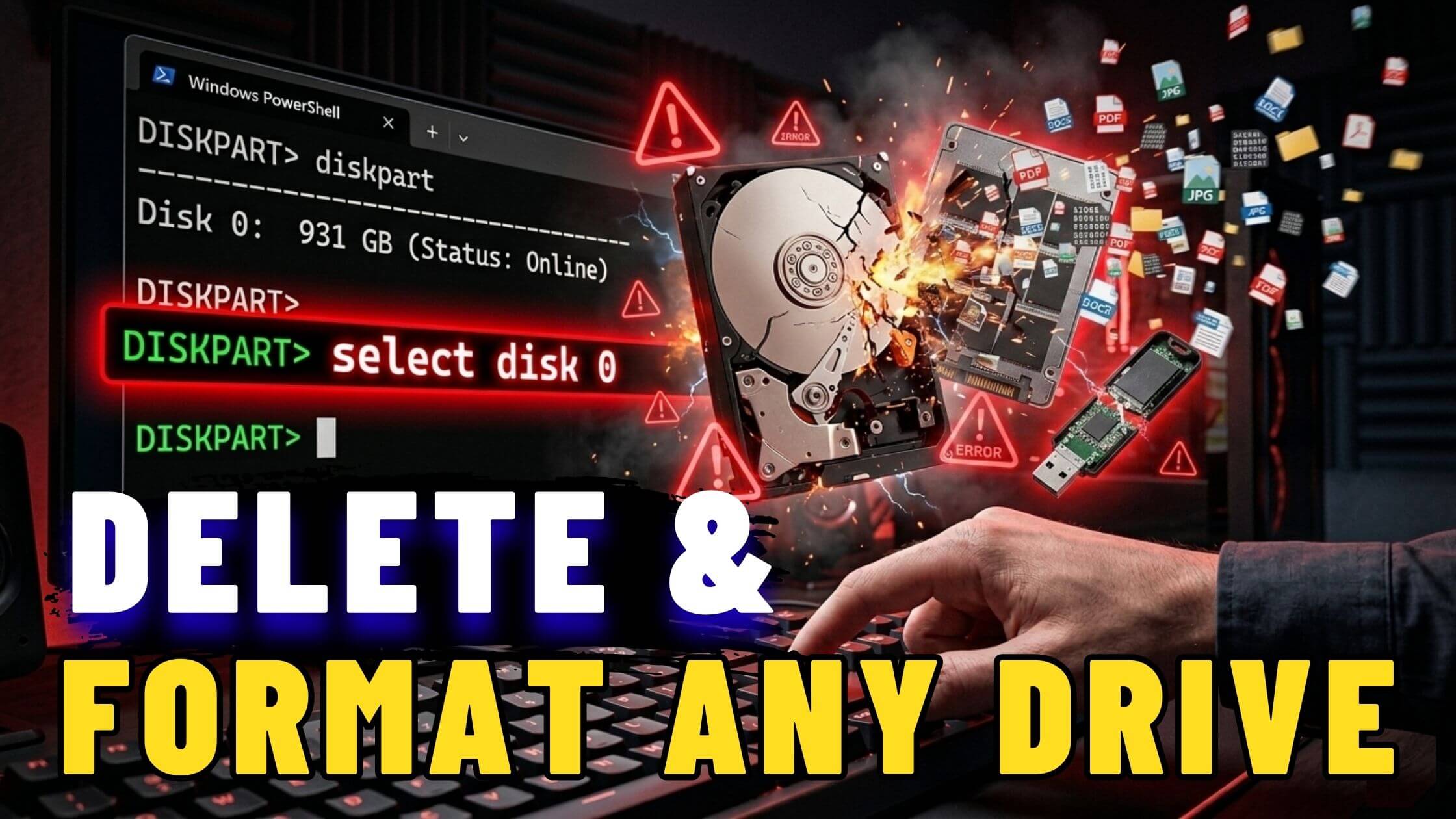 Read more about the article How to Delete or Format Any Disk Partition on Windows Using DiskPart (Complete Guide)