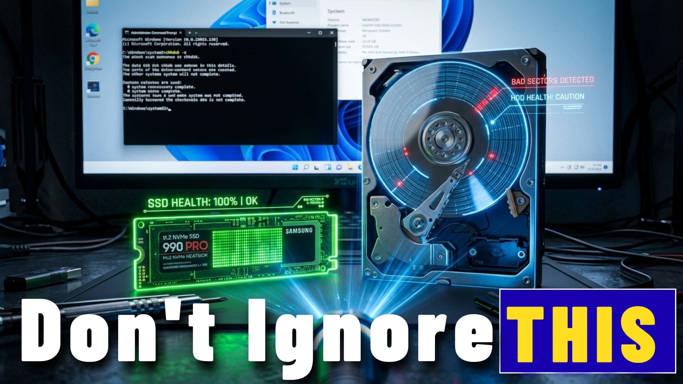 You are currently viewing How to Check Hard Drive Health Using CMD and PowerShell in Windows 11 & 10